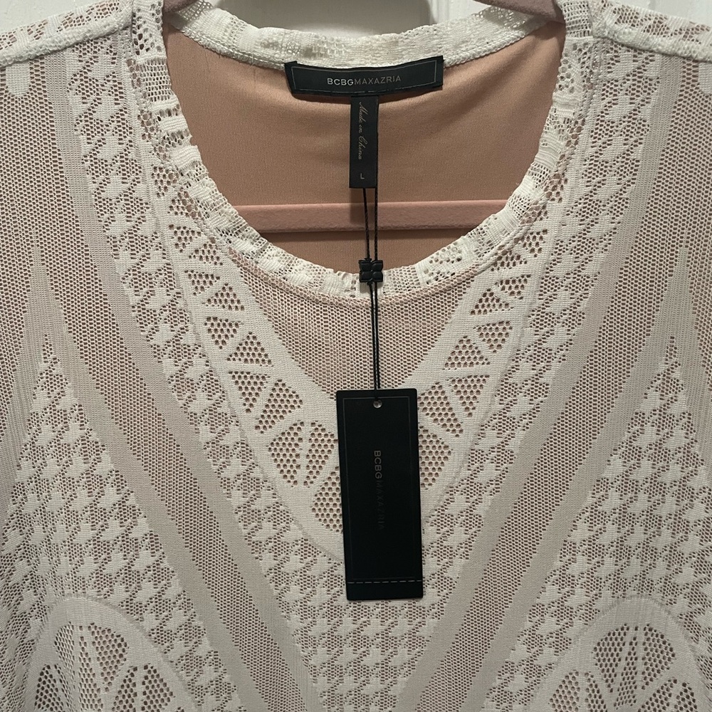 BCBGMaxAzria White Lace Dress - Picture 3 of 12